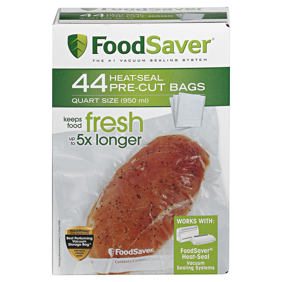 slide 6 of 8, FoodSaver Heat-Seal Bags 44 ea, 44 ct