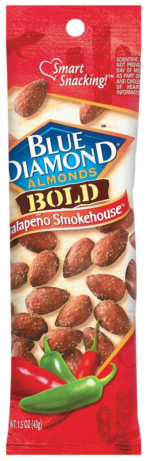 slide 1 of 1, Blue Diamond Bold Jalapeno Smokehouse Almonds, 1.5 oz