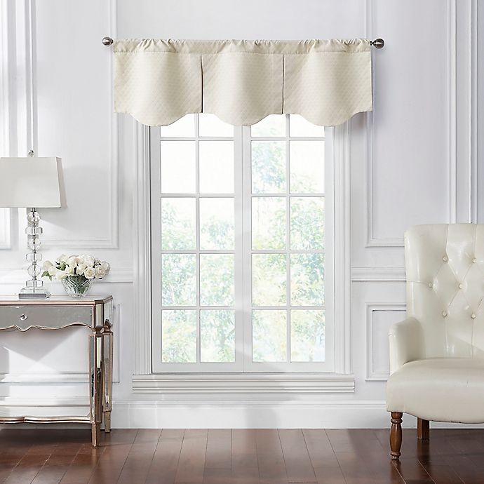 slide 1 of 3, Waterford Kasey Window Valance - Ivory, 1 ct