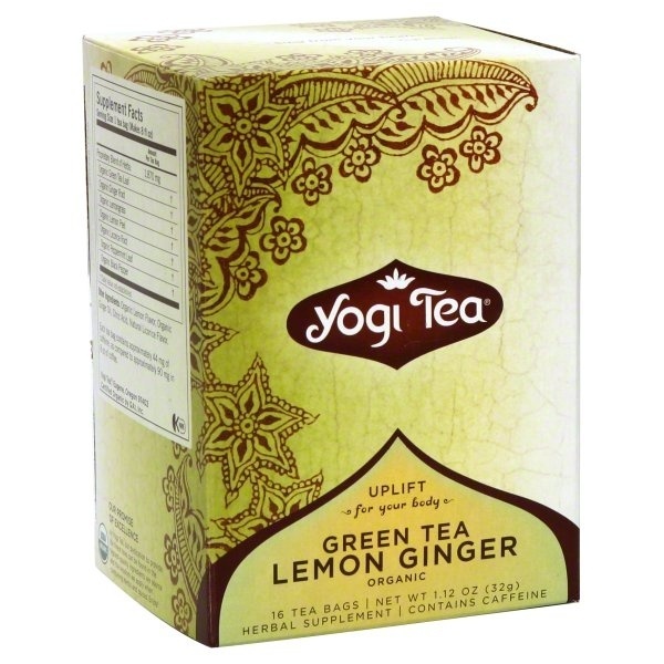 slide 1 of 1, Yogi Lemon Ginger Green Tea, 16 ct