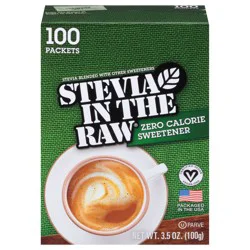 Stevia In The Raw Zero Calorie Sweetener 100 ct Packets
