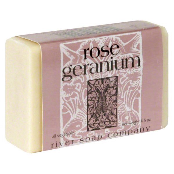 slide 1 of 1, River Soap Company Rose Geranium Body Bar, 4.5 oz