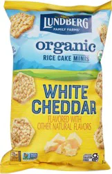 Lundberg Family Farms Organic White Cheddar Minis Rice Cake 5 oz