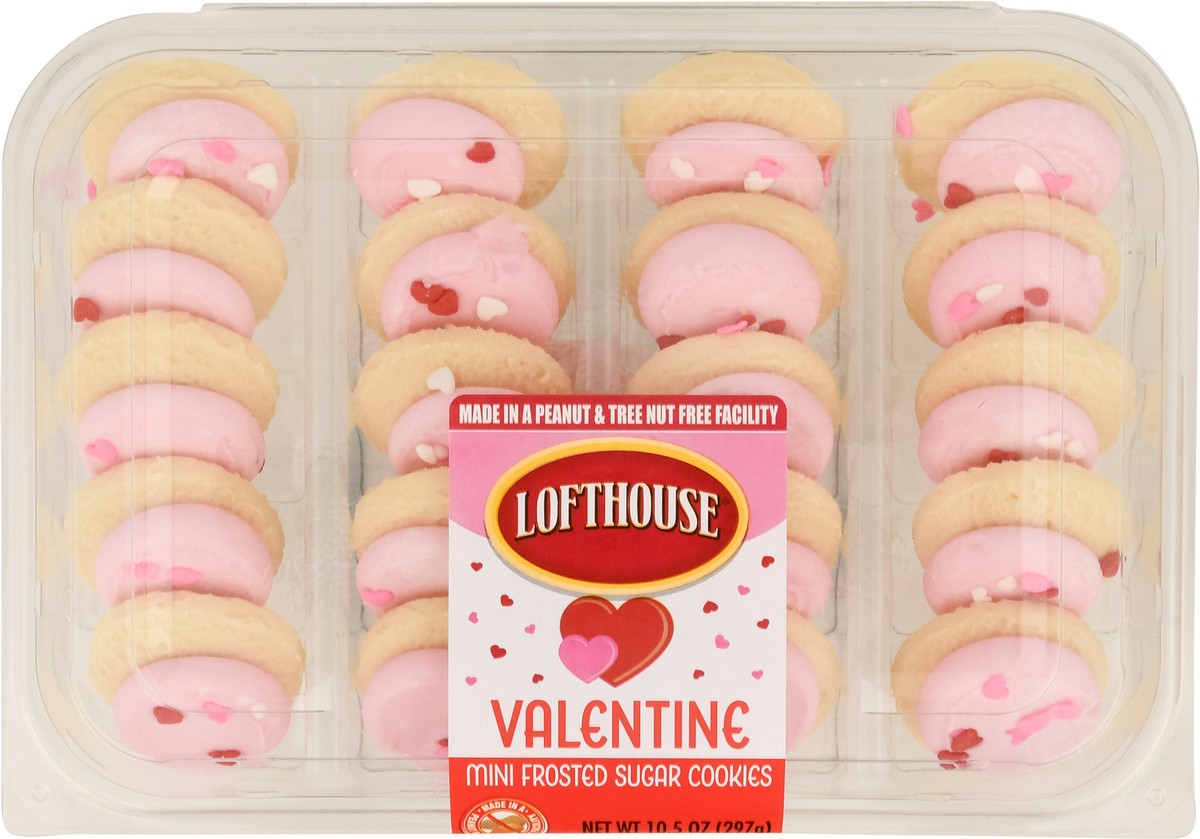 slide 9 of 11, Lofthouse Valentine Frosted Mini Sugar Cookies 1 10.5 oz, 10.5 oz