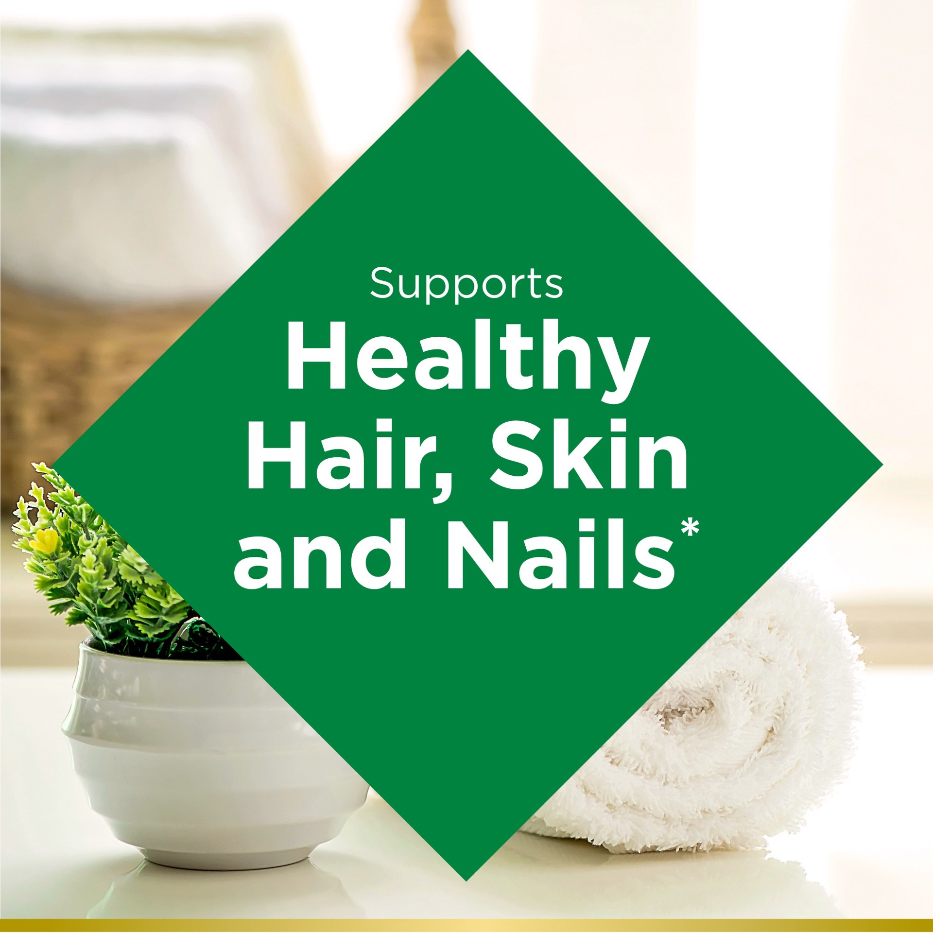 slide 5 of 5, Nature's Bounty Biotin Hair, Skin & Nails Support Softgels, 5000 mcg, 72 ct