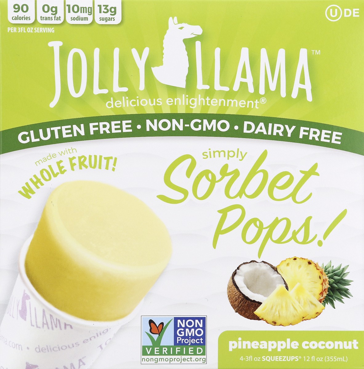 slide 2 of 6, Jolly Llama Pops 4 ea, 4 ct