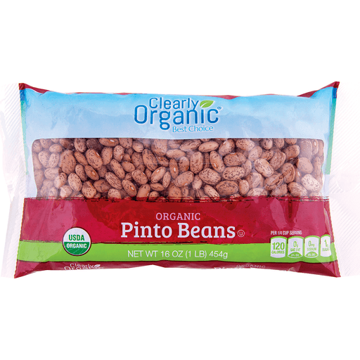 slide 1 of 1, Clearly Organic Dry Pinto Beans, 16 oz