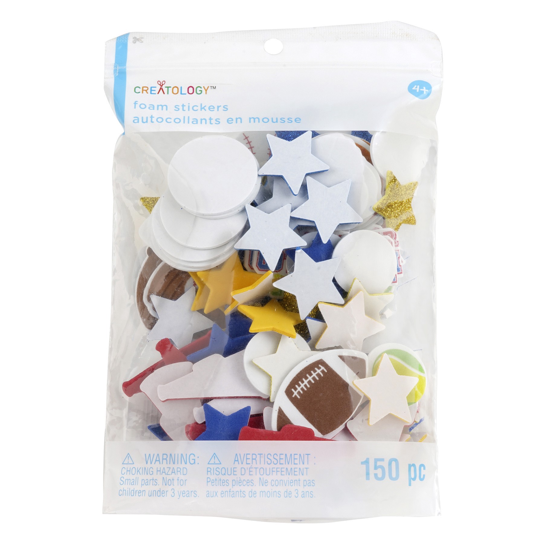 slide 2 of 2, Sports Foam Stickers By Creatology, 5.5 in x 8 in x 1.5 in