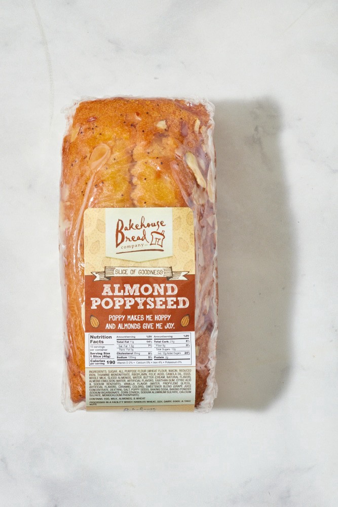 slide 1 of 1, Bakehouse Almond Poppyseed Bread, 14 oz