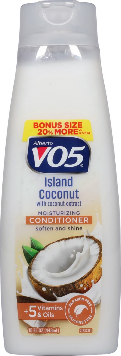 slide 8 of 10, Alberto VO5 Silky Experiences Island Coconut Moisturizing Conditioner, 15 fl oz