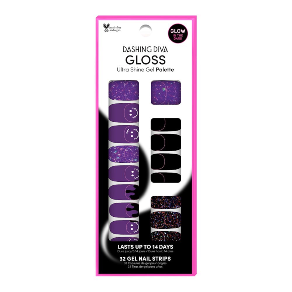 slide 1 of 1, Dashing Diva Nail Art - Monster Smiles - 32ct, 32 ct