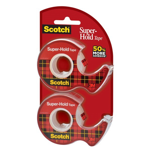 slide 2 of 9, Scotch Super-Hold Tape, 3/4 in x 600 in