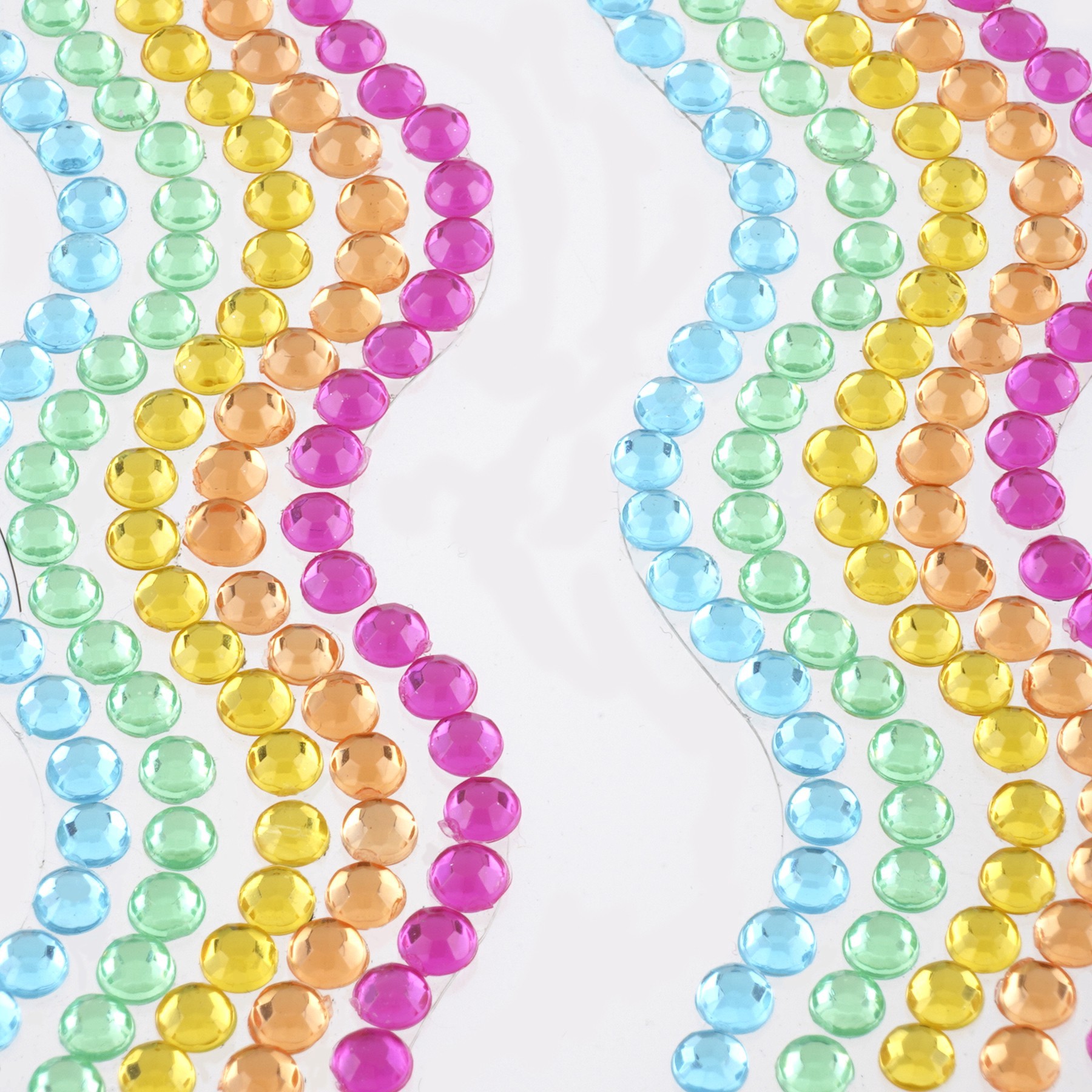 slide 2 of 3, Rainbow Wave Strip Bling Stickers By Recollections, 2.6 in x 13.6 in
