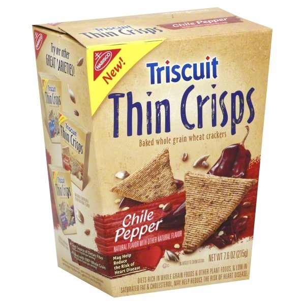 slide 1 of 1, Triscuit Chili-Pp Crisps, 7 oz