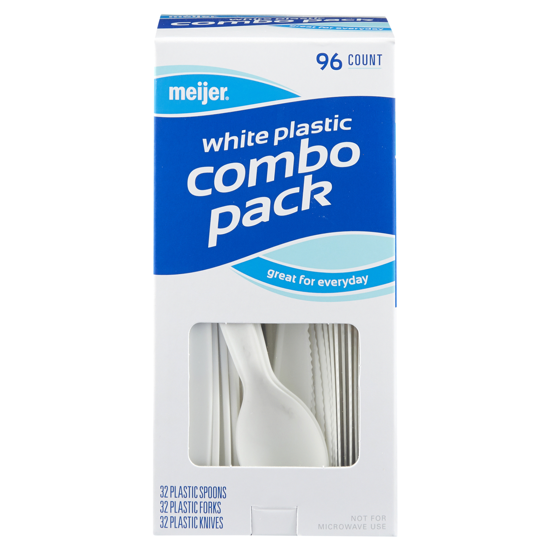 slide 1 of 5, Meijer Plastic Flatware Combo, 96 ct