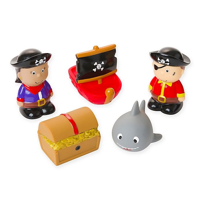 slide 1 of 3, Elegant Baby Pirate Party Squirties Bath Set, 1 ct