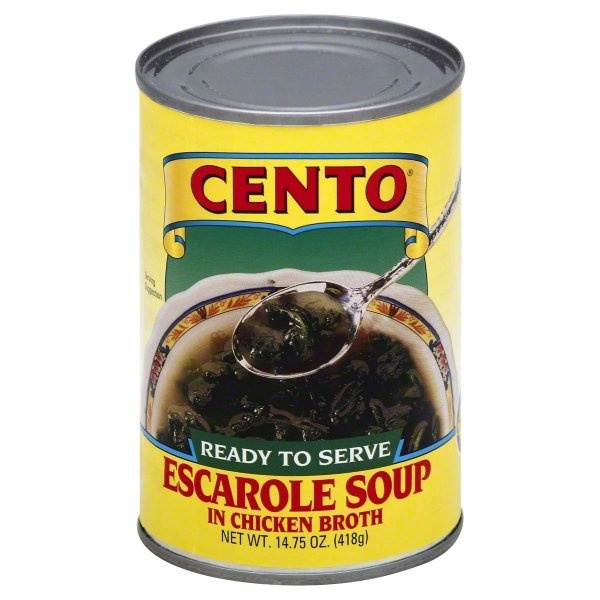 slide 1 of 1, Cento Ready To Serve Soup Escarole In Chicken Broth, 14.75 oz