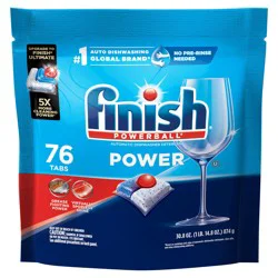 Finish Power Dishwasher Detergent Tablets, 76 ct