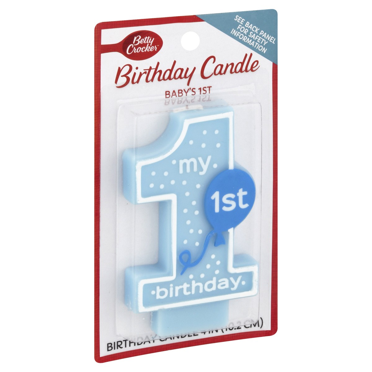 slide 4 of 9, Betty Crocker Babys 1st Numeral Candle Boy, 1 ct