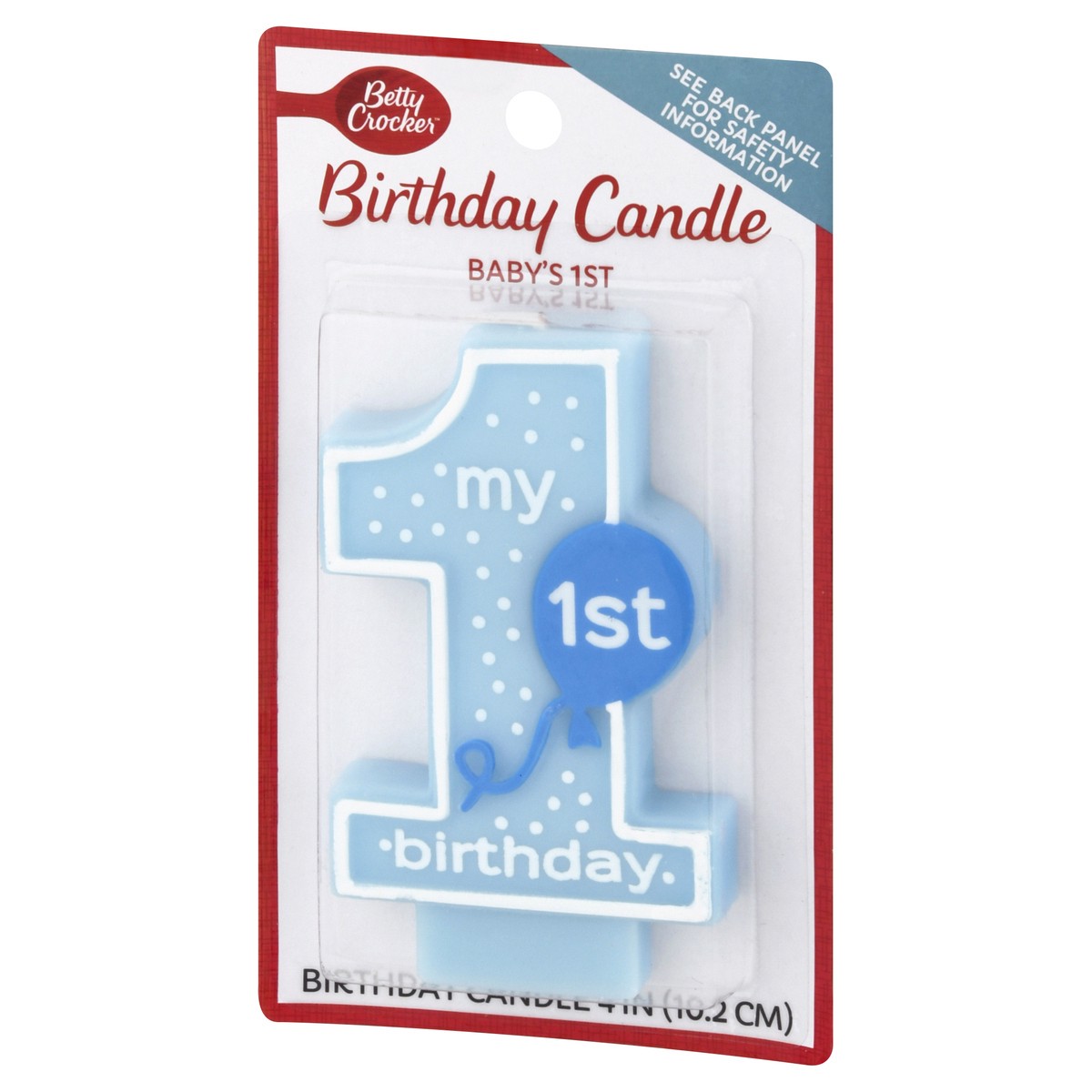 slide 3 of 9, Betty Crocker Babys 1st Numeral Candle Boy, 1 ct