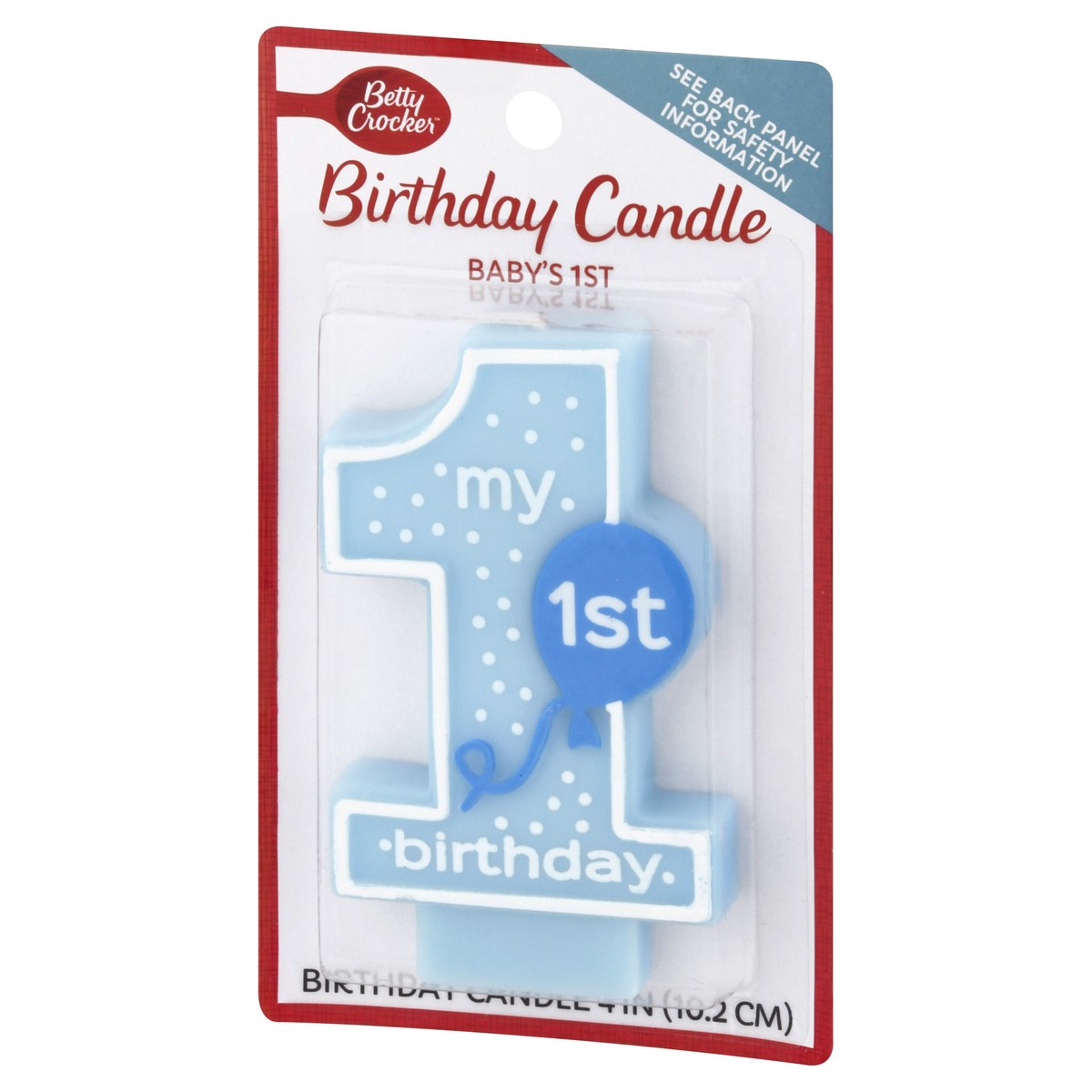 slide 9 of 9, Betty Crocker Babys 1st Numeral Candle Boy, 1 ct