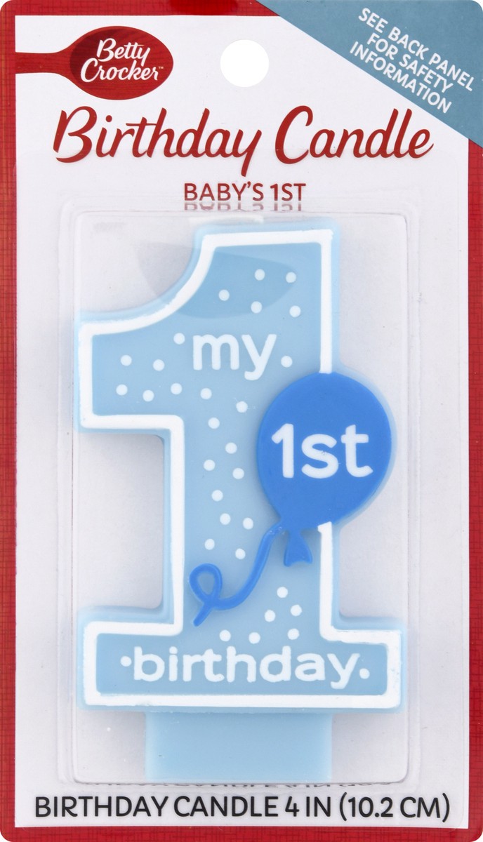 slide 8 of 9, Betty Crocker Babys 1st Numeral Candle Boy, 1 ct