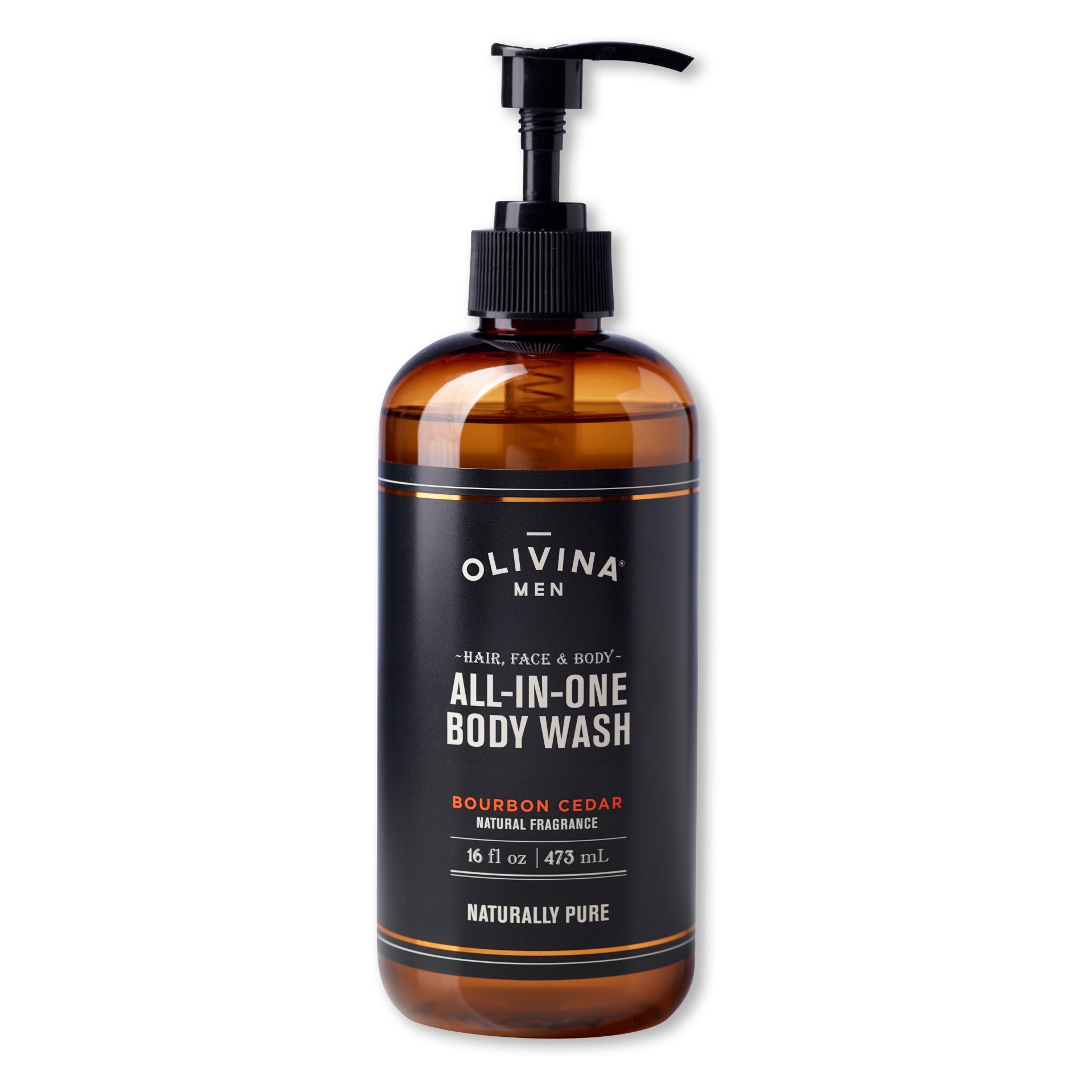 slide 1 of 1, Olivina Men Olivina All-in-One Bourbon Cedar Body Wash, 16 fl oz