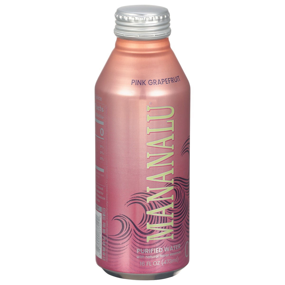 slide 8 of 9, Mananalu Pink Grapefruit Purified Water - 16 fl oz, 16 fl oz