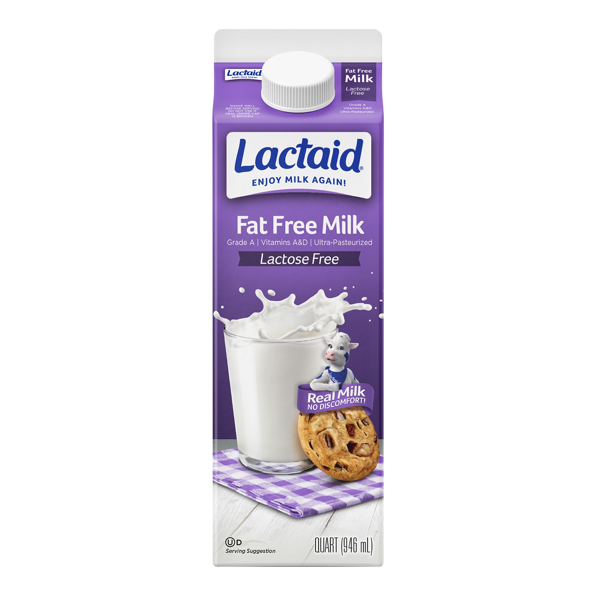 slide 1 of 1, Lactaid Fat Free Milk, 32 oz, 32 oz