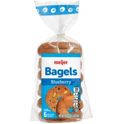 Meijer Bagels Blueberry 6Ct/20 Oz