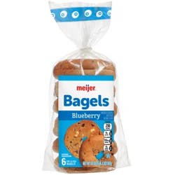 Meijer Bagels Blueberry 6Ct/20 Oz