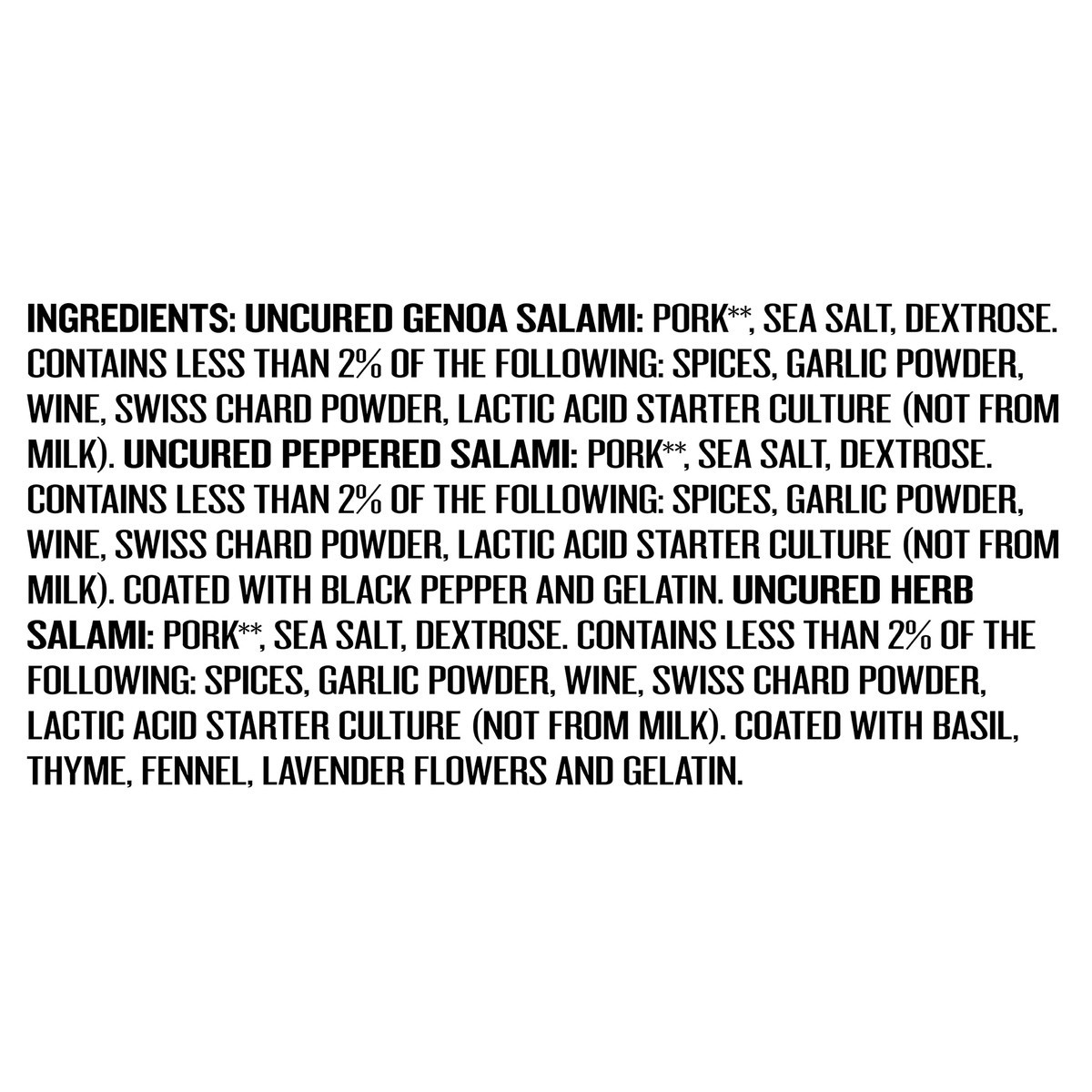 slide 9 of 9, Applegate Naturals Uncured Genoa Salami Trio Sliced, 6oz, 6 oz