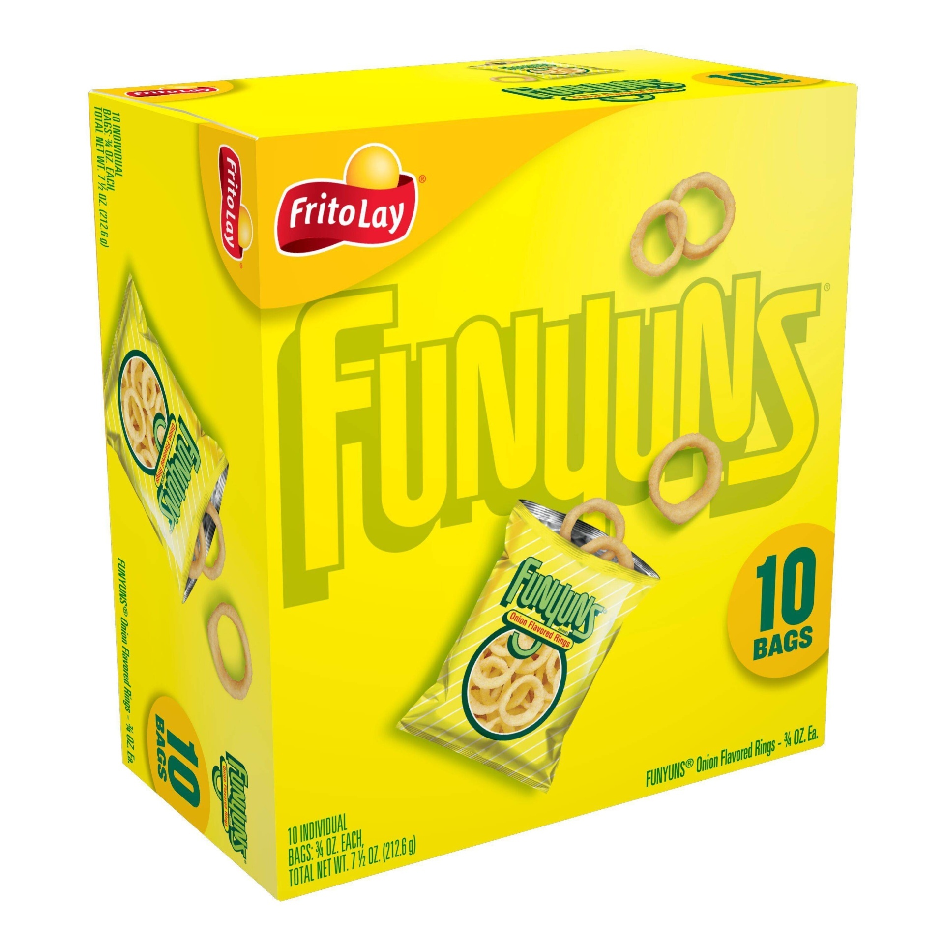 slide 1 of 4, Funyuns Onion Flavored Rings Singles - 10ct, 10 ct