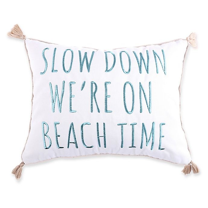 slide 1 of 2, Levtex Home Kapalua Bay Beach Time Oblong Throw Pillow - White, 1 ct