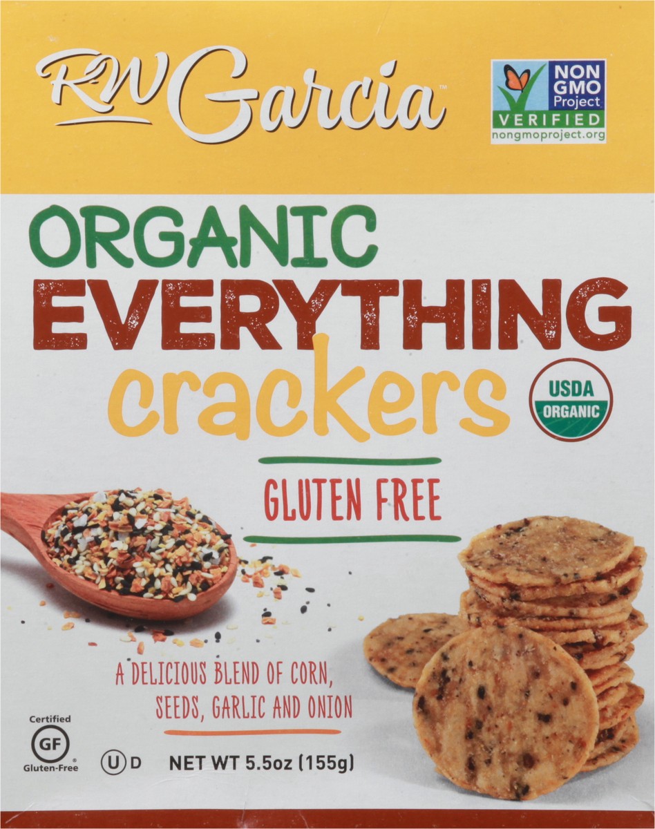 slide 5 of 9, RW Garcia Organic Gluten Free Everything Crackers, 5.5 oz
