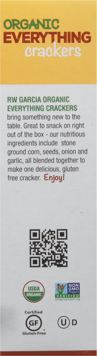 slide 2 of 9, RW Garcia Organic Gluten Free Everything Crackers, 5.5 oz