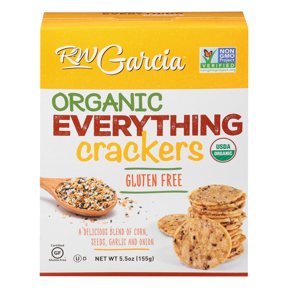 RW GARCIA Organic Sweet Potato Crackers - Healthy Snack Alternative 5.5oz