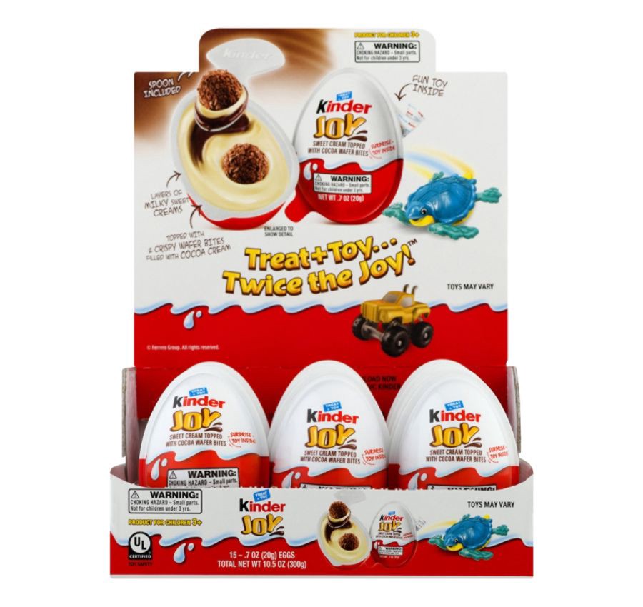 slide 3 of 5, Kinder Joy Treat + Toy .7 oz, 