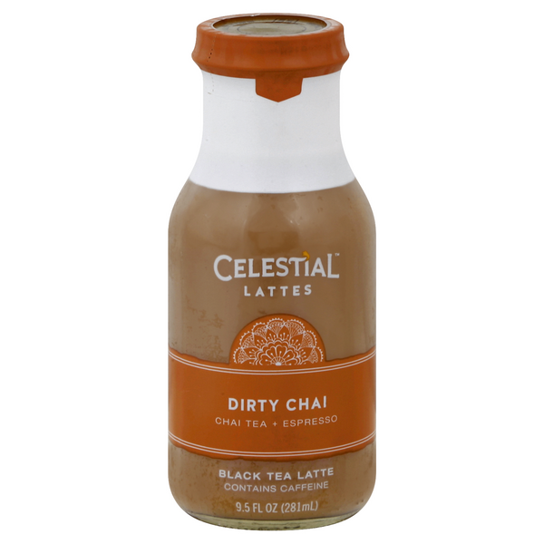 slide 1 of 1, Celestial Seasonings Ready To Drink Latte Dirty Chai, 9.5 oz