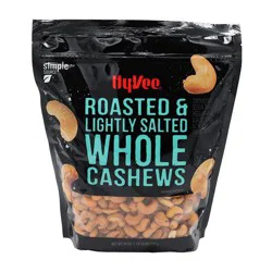 Hy-Vee Roasted & Lightly Salted Whole Cashews