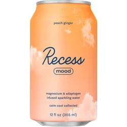Recess Mood Peach Ginger Sparkling Water