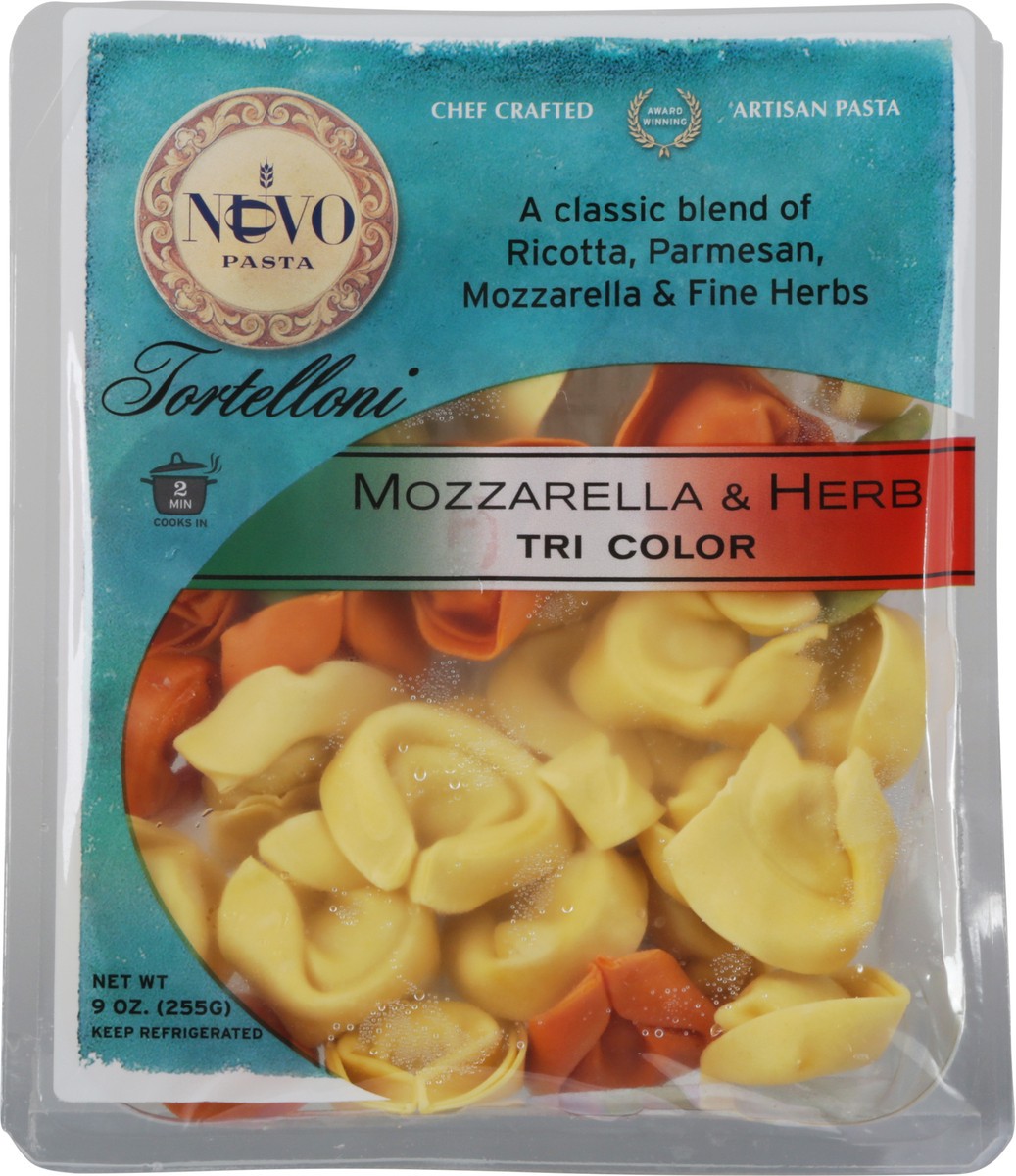 slide 1 of 14, Nuovo Tri Color Mozzarella & Herb Tortelloni 9 oz, 9 oz