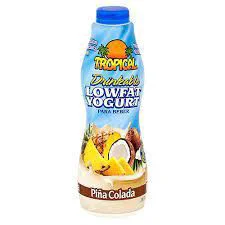 Tropical Drinkable Pina Colada Yogurt
