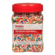 GFS Rainbow Sprinkles - 25 oz
