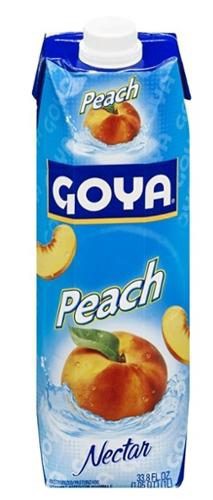 slide 1 of 1, Goya Nectar Peach Bottle Glass - 33.8 fl oz, 33.8 fl oz