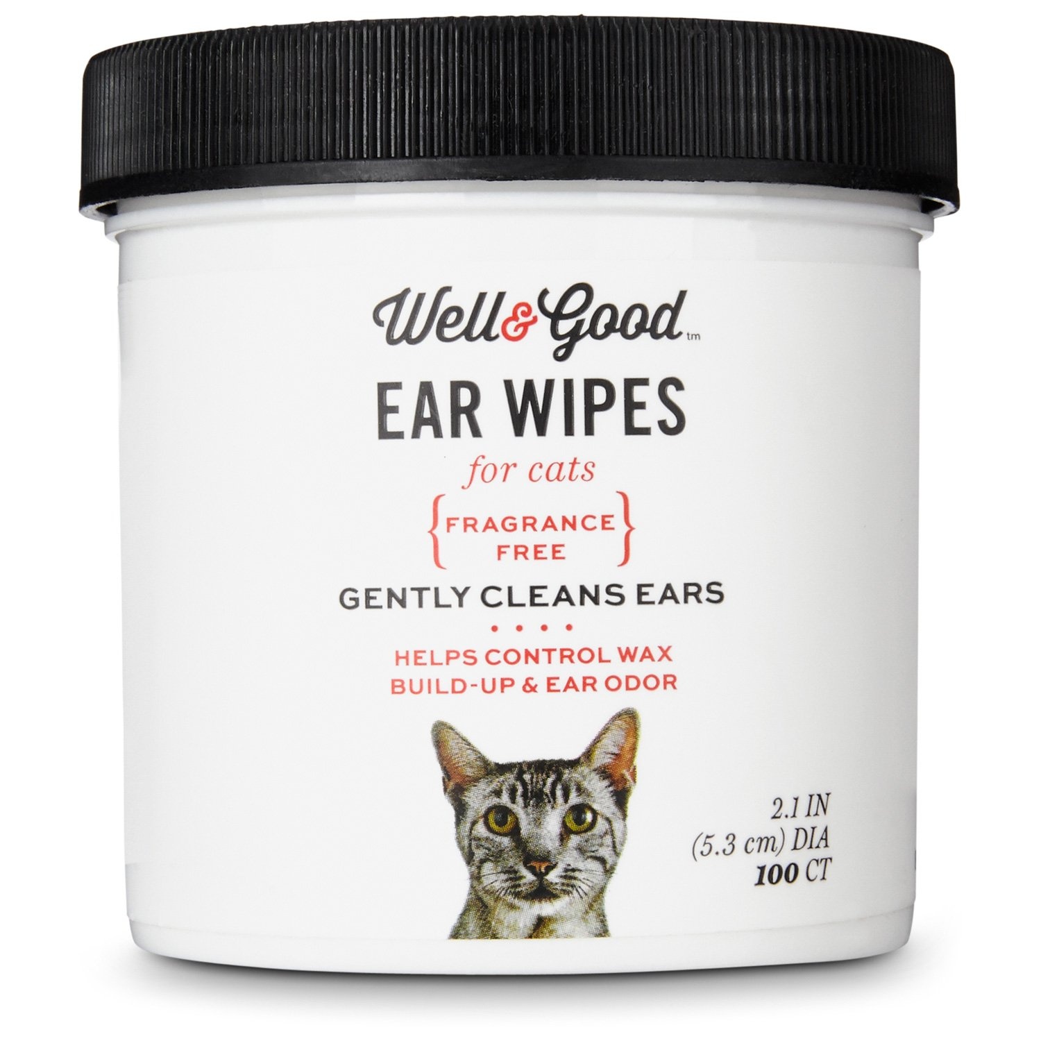 slide 1 of 1, Well & Good Cat Ear Wipes, 100 ct