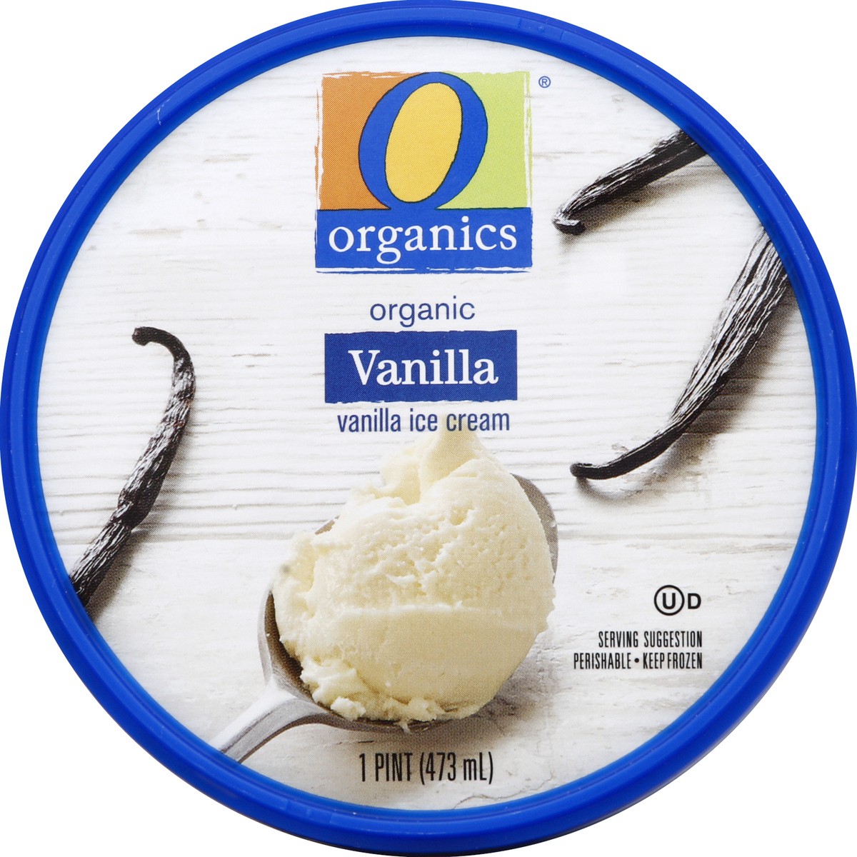 slide 2 of 4, O Organics Ice Cream, Organic, Vanilla, 1 pint