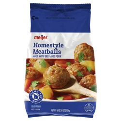 Meijer Flame Broiled Homestyle Meatballs