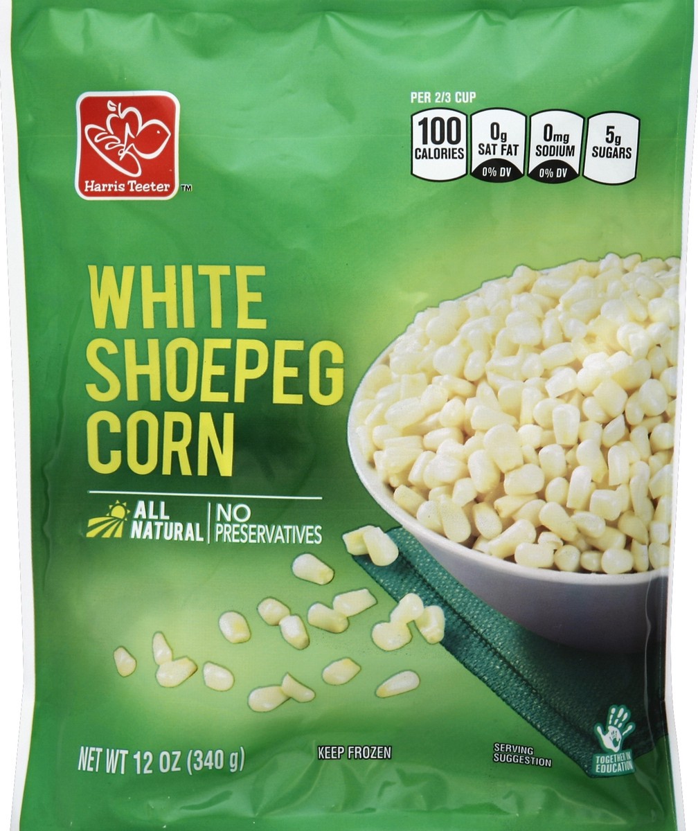 slide 3 of 3, Harris Teeter White Shoepeg Corn, 12 oz