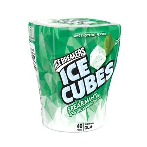 slide 1 of 1, Ice Breakers Ice Cubes Spearmint Sugar Free Gum, 3.68 oz